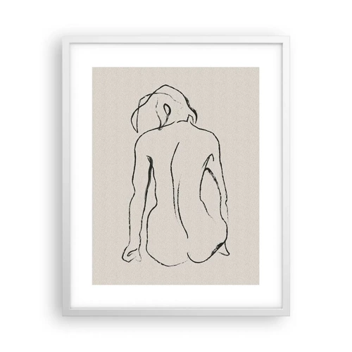 Poster in cornice bianca - Nudo di ragazza - 40x50 cm