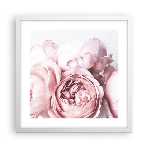 Poster in cornice bianca - Per i romantici - 40x40 cm