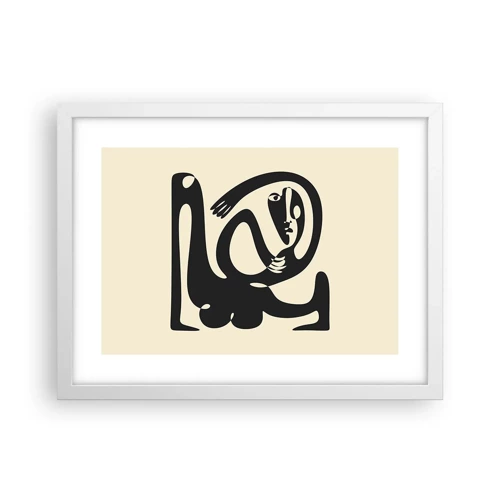 Poster in cornice bianca - Quasi Picasso - 40x30 cm