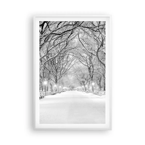 Poster in cornice bianca - Quattro stagioni: l'inverno - 61x91 cm