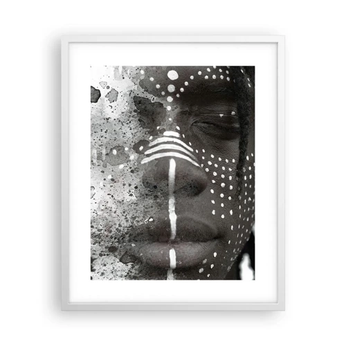 Poster in cornice bianca - Scopri lo spirito primordiale - 40x50 cm