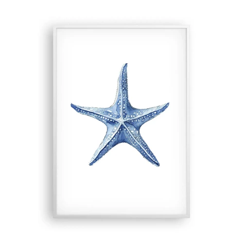 Poster in cornice bianca - Stella marina - 70x100 cm