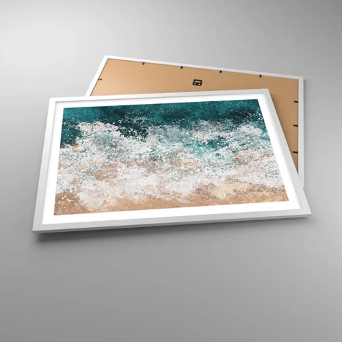 Poster in cornice bianca - Storie di mare - 70x50 cm