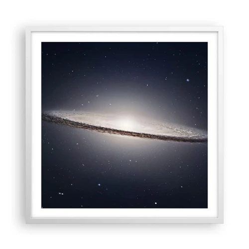 Poster in cornice bianca - Tanto tempo fa in una lontana galassia... - 60x60 cm