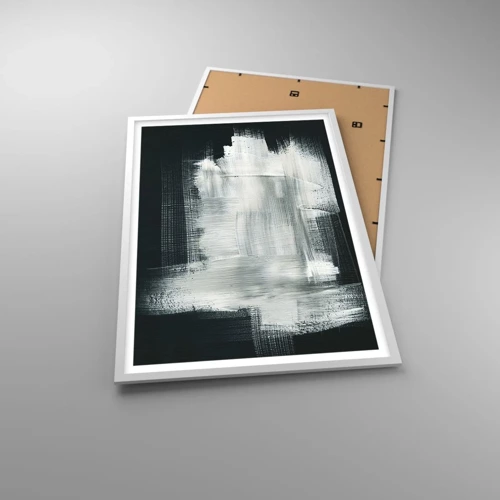 Poster in cornice bianca - Tessuto in verticale e in orizzontale - 61x91 cm