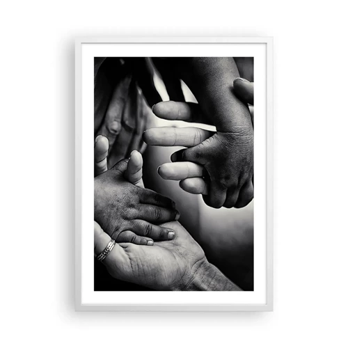 Poster in cornice bianca - Umanità - 50x70 cm
