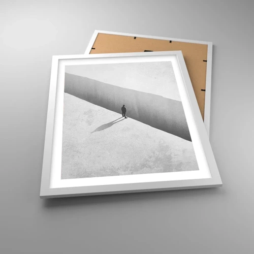 Poster in cornice bianca - Un obiettivo chiaro - 40x50 cm