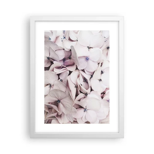 Poster in cornice bianca - Un'alluvione di fiori - 30x40 cm