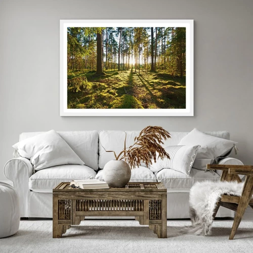 Poster in cornice bianca - …dopo sette foreste - 30x30 cm