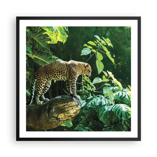 Poster in cornice nera - A caccia? - 60x60 cm