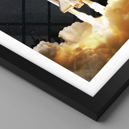 Poster in cornice nera - Ad astra! - 100x70 cm