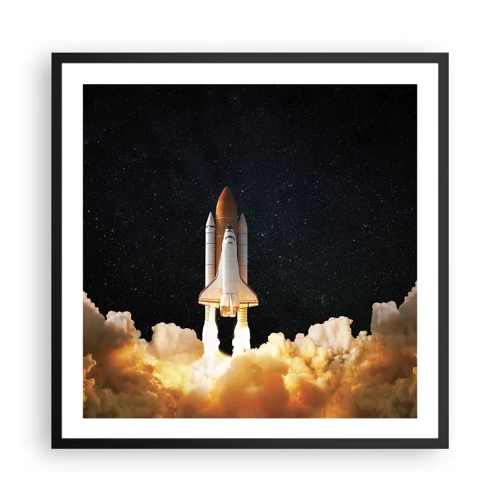 Poster in cornice nera - Ad astra! - 60x60 cm