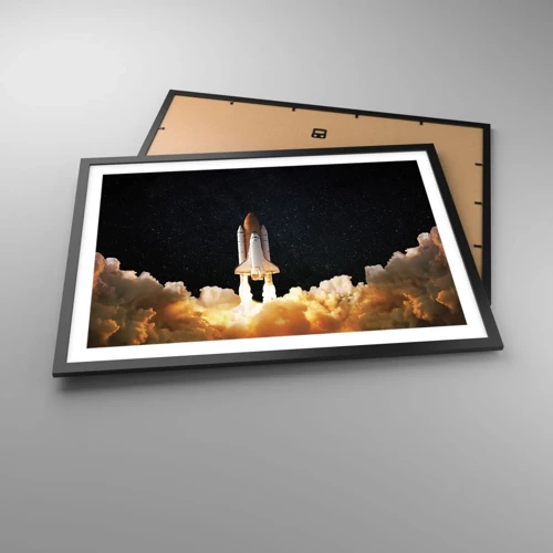 Poster in cornice nera - Ad astra! - 70x50 cm