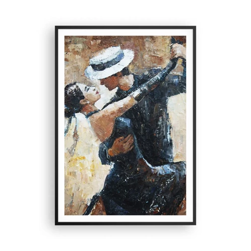 Poster in cornice nera - Alla Rodolfo Valentino - 70x100 cm