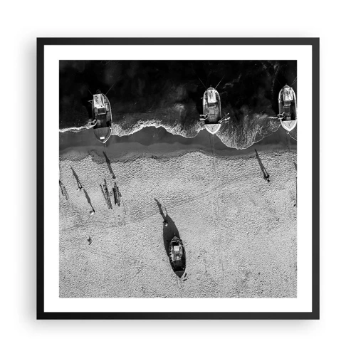 Poster in cornice nera - Ancora sulla riva... - 60x60 cm