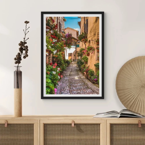 Poster in cornice nera - Angolo italiano - 30x40 cm