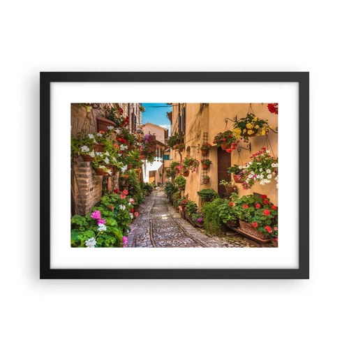 Poster in cornice nera - Angolo italiano - 40x30 cm