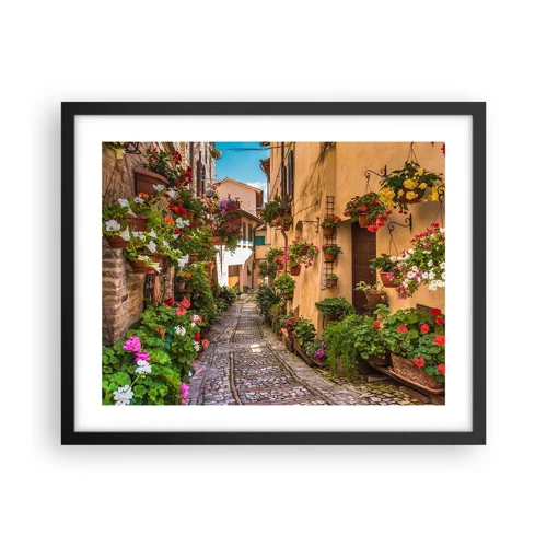 Poster in cornice nera - Angolo italiano - 50x40 cm