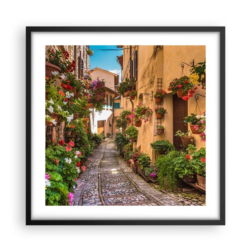 Poster in cornice nera - Angolo italiano - 50x50 cm