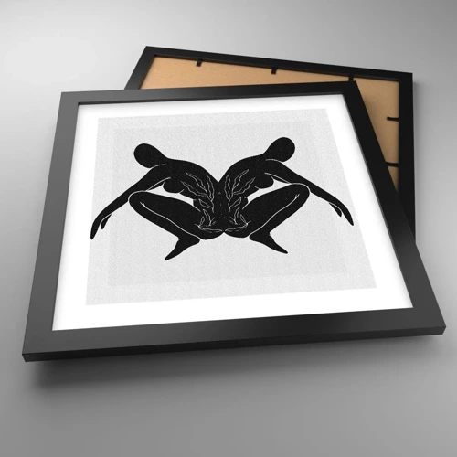 Poster in cornice nera - Anima comune - 30x30 cm