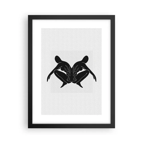 Poster in cornice nera - Anima comune - 30x40 cm