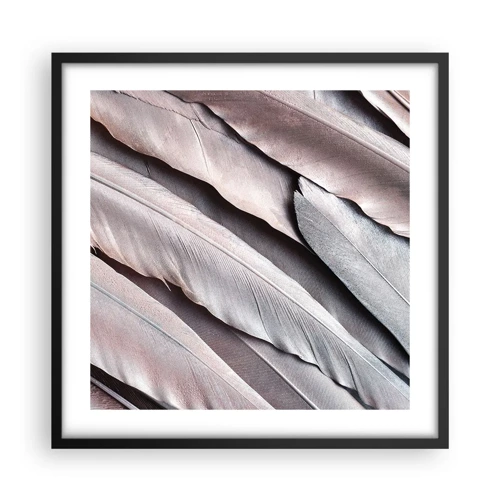 Poster in cornice nera - Argento rosato - 50x50 cm