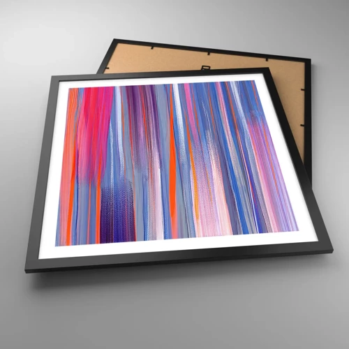 Poster in cornice nera - Ascensione arcobaleno - 50x50 cm