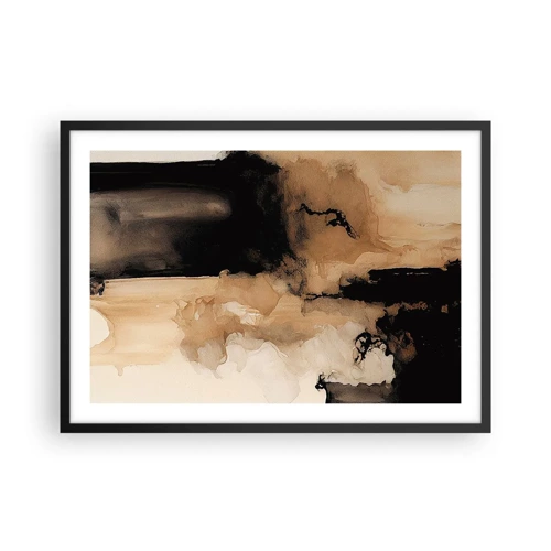 Poster in cornice nera - Astrazione intrigante - 70x50 cm