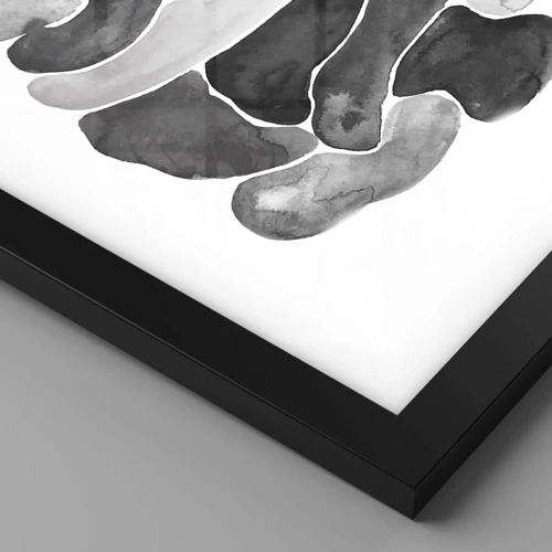 Poster in cornice nera - Astrazione rocciosa - 50x70 cm