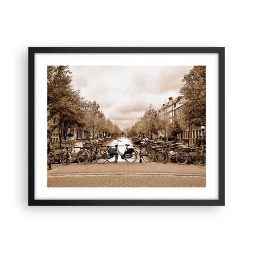 Poster in cornice nera - Atmosfera olandese - 50x40 cm