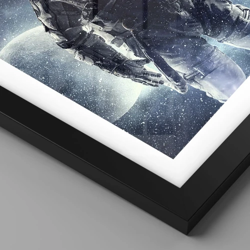 Poster in cornice nera - Avventura nello spazio - 91x61 cm