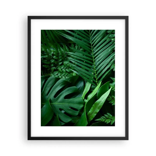 Poster in cornice nera - Avvolti nel verde - 40x50 cm