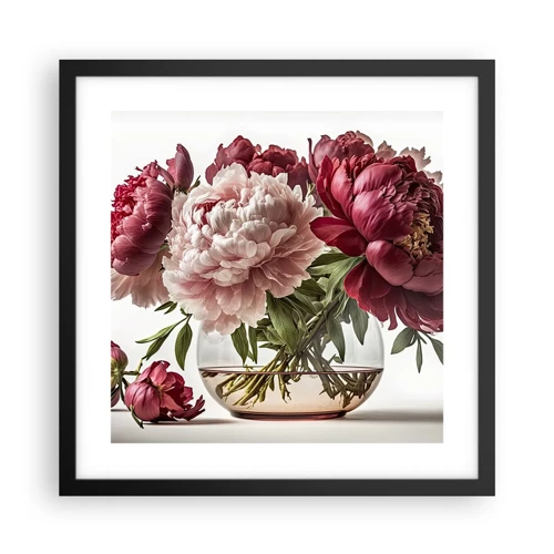 Poster in cornice nera - Bellezza in piena fioritura - 40x40 cm