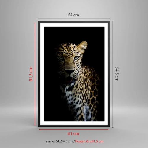 Poster in cornice nera - Bellezza tenebrosa - 61x91 cm
