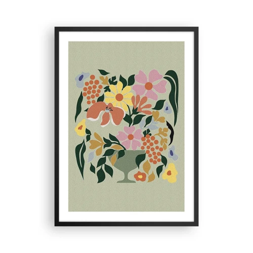 Poster in cornice nera - Bouquet pieno di vita - 50x70 cm