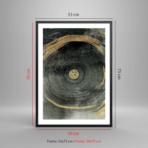 Poster in cornice nera - Cambiamento e persistenza - 50x70 cm