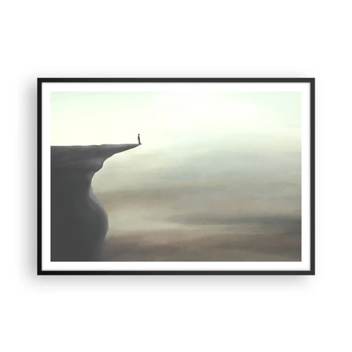 Poster in cornice nera - Certamente verso l'alto! - 100x70 cm