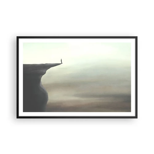 Poster in cornice nera - Certamente verso l'alto! - 91x61 cm