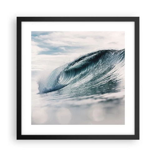 Poster in cornice nera - Cima d'acqua - 40x40 cm