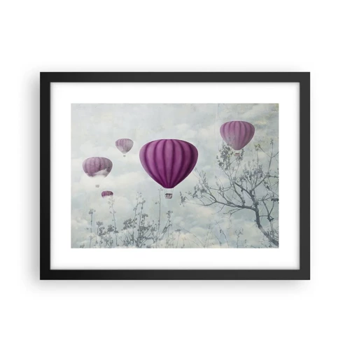 Poster in cornice nera - Come navi nel cielo - 40x30 cm