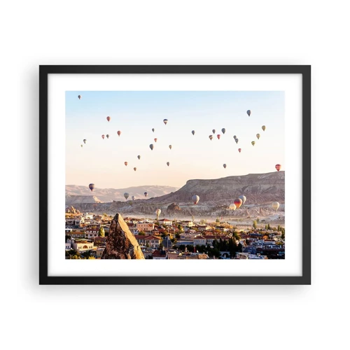 Poster in cornice nera - Come navi nel cielo - 50x40 cm