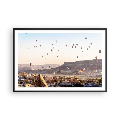 Poster in cornice nera - Come navi nel cielo - 91x61 cm