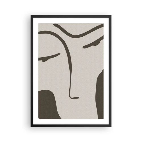 Poster in cornice nera - Come un quadro di Modigliani - 50x70 cm
