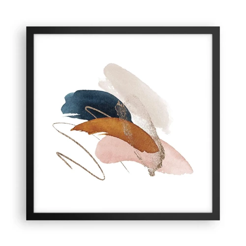 Poster in cornice nera - Composizione alata - 40x40 cm