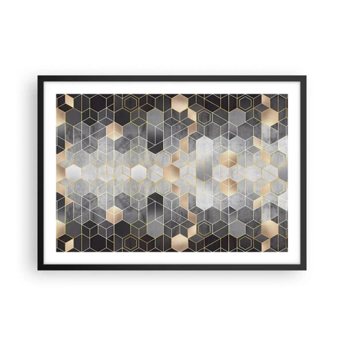 Poster in cornice nera - Composizione di diamante - 70x50 cm