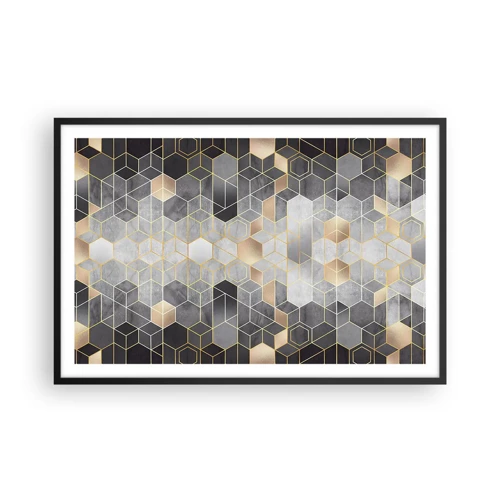 Poster in cornice nera - Composizione di diamante - 91x61 cm