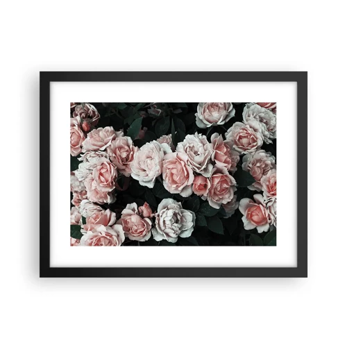 Poster in cornice nera - Composizione di rose - 40x30 cm