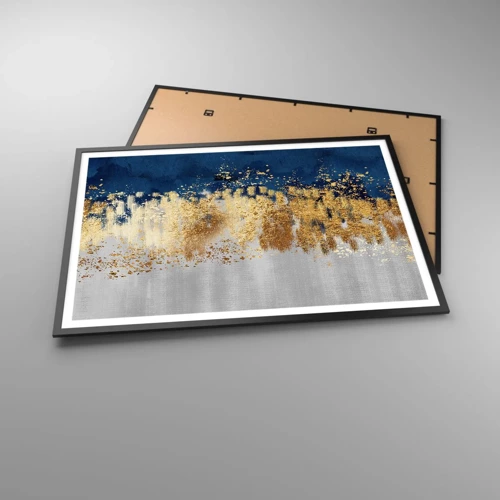 Poster in cornice nera - Composizione moderna con bagliore - 100x70 cm