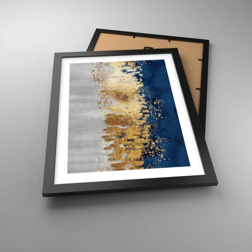 Poster in cornice nera - Composizione moderna con bagliore - 30x40 cm