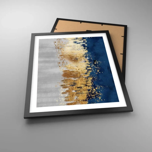 Poster in cornice nera - Composizione moderna con bagliore - 40x50 cm